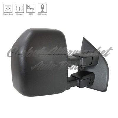 DOOR MIRROR RH POWER TEXTURED HTD W/BLIND SPOT