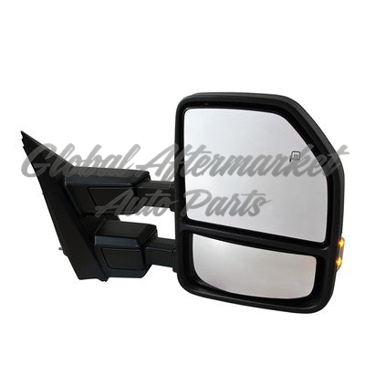 DOOR MIRROR RH TEXTURED HTD POWER / TOW / CLEARANCE / SIGNAL LAMP/TEMPERATURE SENSOR/ MANUAL FOLD/ TELESCOPE