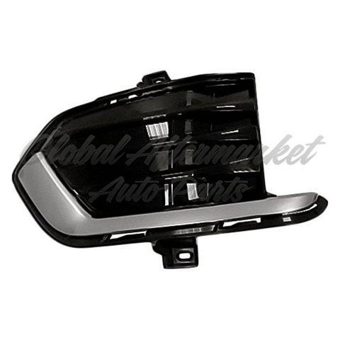 GRILLE LOWER FR LH BLACK SATIN CHROME MOLDING