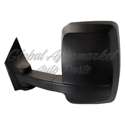 DOOR MIRROR LH TEXTURED HTD POWER STRAIGHT LONG ARM W/LED TURN SIGNAL/DUAL 5 SLOT W/5-8 PLUG ADAPTOR