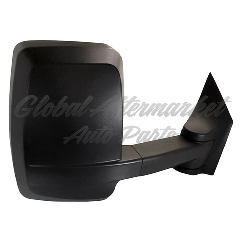 DOOR MIRROR RH TEXTURED HTD POWER W/LED TURN SIGNAL STRAIGHT LONG ARM/DUAL 5 SLOT PLUG W/5-8 PLUG ADAPTOR / 96IN WIDE