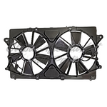 RADIATOR CONDENSER FAN ASSY W/ TWO FAN ASSY — photo 1
