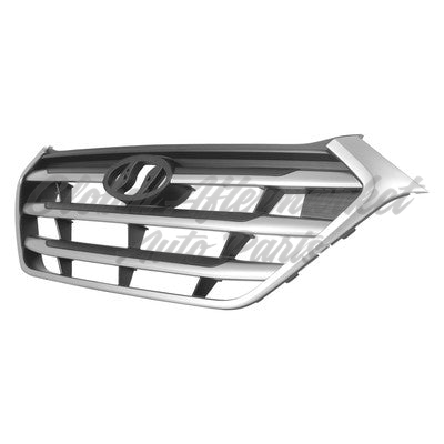 GRILLE W/3SILVER BARS W/SILVER FRAME