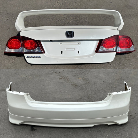 JDM 2009-2011 Honda/Acura CSX Rear End Conversion Rear Trunk w/ Mugen Spoiler + Bumper + TailLights