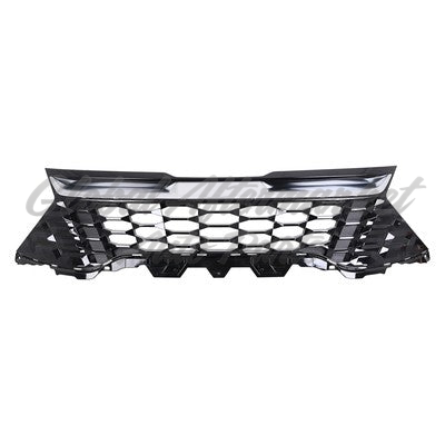 GRILLE FR PTD BLACK HEXAGON W/ ARGENT MOLDING USA BUILT EX MODELS