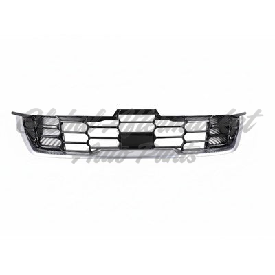 GRILLE FR PTD BLACK W/ CHROME MOLDING / SX