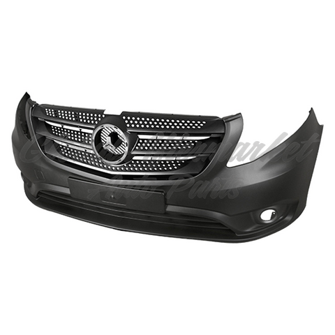 BUMPER FR INTEGRAL BAR GRILLE TEXTURED FINISH W/ FOG LAMP W/O SENSOR