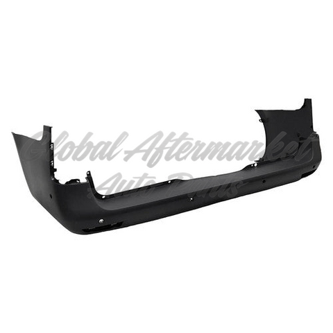 BUMPER RR TEXURED BLACK W/ BLIND SPOT / 6 PARK ASSIST SENSOR