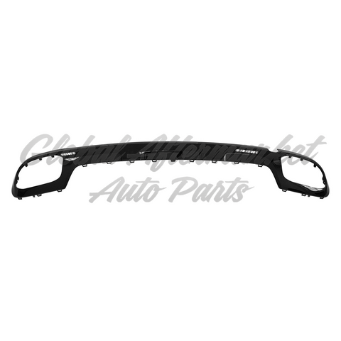 BUMPER TRIM RR GLOSS BLACK W/AMG