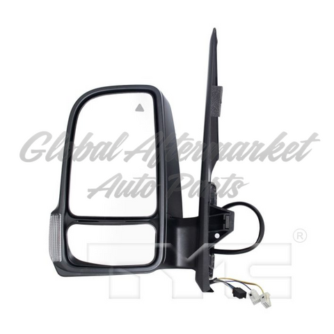 DOOR MIRROR LH HTD POWER TEXTURED CAP W/ MANUAL FOLD W/O SIDE VIEW CAMERA