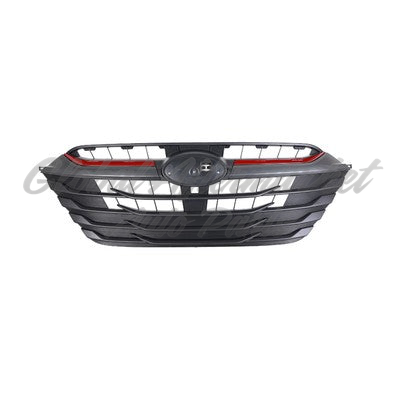 GRILLE FR BLACK SILVER GRAY MOLDING / GT/SPRT