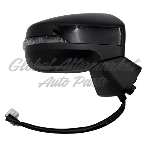 DOOR MIRROR RH BLACK PTM HTD POWER W/ MANUAL FOLD/ MEMORY / BLIND SPOT/ SIGNAL
