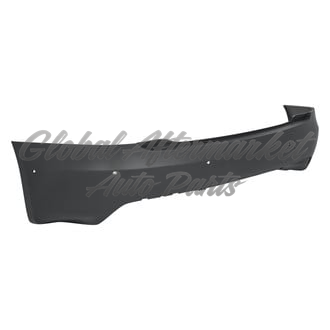 BUMPER RR PRIMED BLACK W/ SENSOR