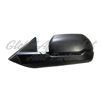 DOOR MIRROR LH TEXTURED BLACK BASE / COVER /POWER / HTD W/MANUAL FOLD W/O AUTO DIMMING