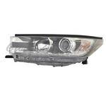HEAD LAMP LH HALOGEN DARK CHROME BEZEL W/ LED DRL LTD HQ — photo 1