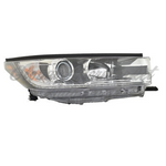 HEAD LAMP RH HALOGEN DARK CHROME BEZEL W/ LED DRL LTD CAPA — photo 2