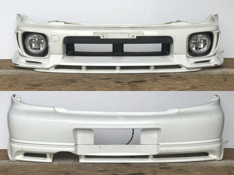 JDM Subaru Impreza WRX STi Front & Rear Bumpers Lips + Fog Lights 2002-2003 WAGON