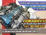 JDM Toyota Aristo Twin Turbo Front Sump VVTi 2JZ-GTE Engine Motor Auto Trans ECU | Engine | 2jz, 2jzgte, Toyota, toyota aristo, twin turbo, vvti | 1029