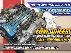 JDM Toyota Aristo Twin Turbo Front Sump VVTi 2JZ-GTE Engine Motor Auto Trans ECU