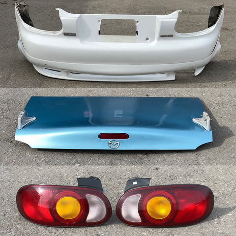 JDM 2000-2005 Mazda Miata Roadster MX5 Trunk Rear Bumper Lip Tail Lights