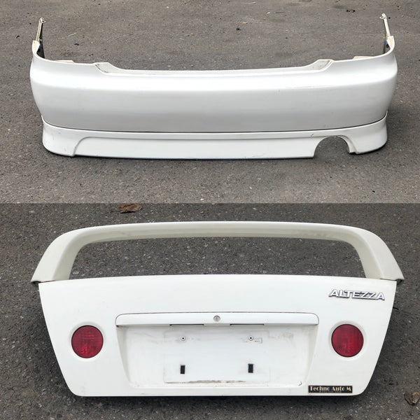 JDM 1998-2005 Toyota Altezza Lexus IS300 TRD Trunk Wing Rear Bumper TRD Lip Used | Rear Bumper + Trunk | Altezza Rear Bumper, Altezza Sideskirts, Altezza Trunk, freeshipping, Is300 Rear Bumper, Is300 Rear Lip, Is300 Sideskirts, Is300 Trunk, Jdm Altezza Parts, Toyota Altezza Parts | 1886