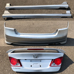 JDM 2006-2008 Honda Civic/Acura CSX Rear End Conversion Rear Trunk + Bumper + TailLights + Sideskirts