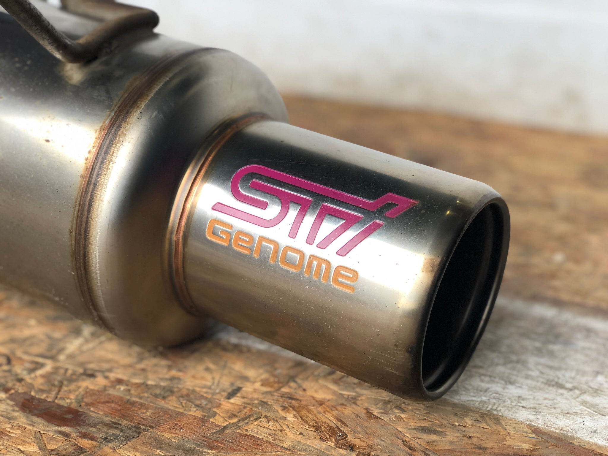 1502 JDM Subaru Impreza WRX STI OEM STi Genome Exhaust Muffler OEM