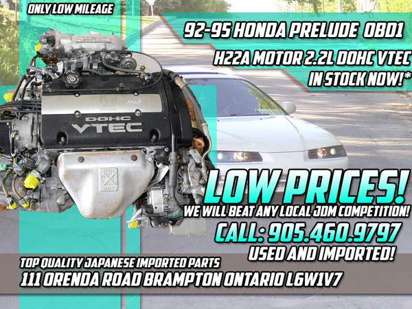 JDM 92 93 94 95 HONDA PRELUDE ACCORD H22A MOTOR 2.2L DOHC VTEC OBD1 | Engine | 2.2L, Accord, DOHC, H22A, Honda, Prelude, VTEC | 1033