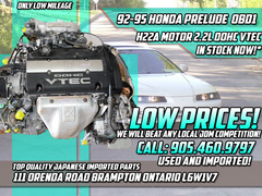 JDM 92 93 94 95 HONDA PRELUDE ACCORD H22A MOTOR 2.2L DOHC VTEC OBD1