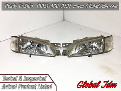 JDM Subaru Impreza GC8 STi GF8 WRX Front CRYSTAL Headlights Head Lamp OEM 1Pairs