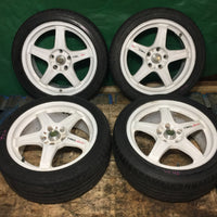IS300 RAYS TRD 5X114.3 17X7 1/2JJ OFFSET +45 POTENZA S001 BridgeStone tires 215/45r17 91Y | Wheels and Rims | 17", 215/45 R17, 5x114.3, Altezza, Is300, Lexus Is300, Rays, Rays TRD Wheels, Toyota Altezza, TRD | 1056