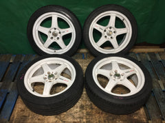 IS300 RAYS TRD 5X114.3 17X7 1/2JJ OFFSET +45 POTENZA S001 BridgeStone tires 215/45r17 91Y