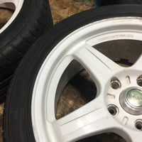 IS300 RAYS TRD 5X114.3 17X7 1/2JJ OFFSET +45 POTENZA S001 BridgeStone tires 215/45r17 91Y | Wheels and Rims | 17", 215/45 R17, 5x114.3, Altezza, Is300, Lexus Is300, Rays, Rays TRD Wheels, Toyota Altezza, TRD | 1056