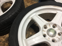 IS300 RAYS TRD 5X114.3 17X7 1/2JJ OFFSET +45 POTENZA S001 BridgeStone tires 215/45r17 91Y