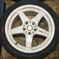 IS300 RAYS TRD 5X114.3 17X7 1/2JJ OFFSET +45 POTENZA S001 BridgeStone tires 215/45r17 91Y | Wheels and Rims | 17", 215/45 R17, 5x114.3, Altezza, Is300, Lexus Is300, Rays, Rays TRD Wheels, Toyota Altezza, TRD | 1056