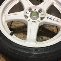IS300 RAYS TRD 5X114.3 17X7 1/2JJ OFFSET +45 POTENZA S001 BridgeStone tires 215/45r17 91Y | Wheels and Rims | 17", 215/45 R17, 5x114.3, Altezza, Is300, Lexus Is300, Rays, Rays TRD Wheels, Toyota Altezza, TRD | 1056