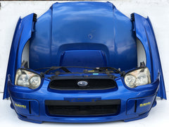 JDM Subaru Impreza WRX STi Bumper HID Headlights Grille Hood Fenders 2004-2005 Front Conversion