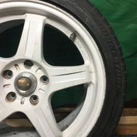 IS300 RAYS TRD 5X114.3 17X7 1/2JJ OFFSET +45 POTENZA S001 BridgeStone tires 215/45r17 91Y