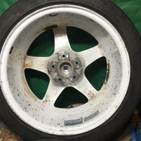 IS300 RAYS TRD 5X114.3 17X7 1/2JJ OFFSET +45 POTENZA S001 BridgeStone tires 215/45r17 91Y