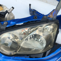 JDM Subaru Impreza WRX STi Bumper HID Headlights Grille Hood Fenders 2004-2005 Front Conversion