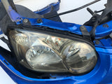 JDM Subaru Impreza WRX STi Bumper HID Headlights Grille Hood Fenders 2004-2005 Front Conversion
