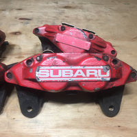 JDM OEM 02-07 Subaru Impreza WRX Front & Rear Brake Calipers 4 & 2 Pot | Calipers | 2 pot, 4 pot, Calipers, Impreza, Red Four pot, sti brakes, Subaru, WRX, wrx 2002, wrx 2003, wrx 2004, wrx 2005, WRX STI | 1060
