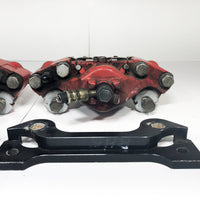 JDM Subaru Impreza WRX Rear 2 Pot Brake Calipers Mounting Bracket 1993-2007 OEM | Calipers | 2 pot, 2005, Forester, Impreza, Red Brake Calipers, STI, Subaru, WRX, wrx 2004, wrx 2005, WRX STI | 1440