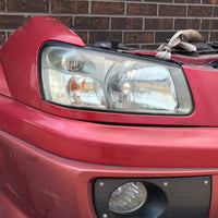 JDM SG5 03-05 Subaru Forester XT STi Front Clip with HID Headlights & Cross Sport Front Lip Carbon FogLight Inserts & Rear Bumper + Lip | Front Nose Cut | Cross Sport, Cross Sport Lip, Forester, freeshipping, Front End Conversion, SG5, STI, Subaru, Turbo | 1998
