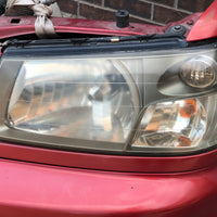 JDM SG5 03-05 Subaru Forester XT STi Front Clip with HID Headlights & Cross Sport Front Lip Carbon FogLight Inserts & Rear Bumper + Lip