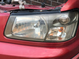 JDM SG5 03-05 Subaru Forester XT STi Front Clip with HID Headlights & Cross Sport Front Lip Carbon FogLight Inserts & Rear Bumper + Lip