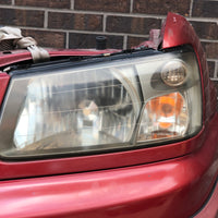 JDM SG5 03-05 Subaru Forester XT STi Front Clip with HID Headlights & Cross Sport Front Lip Carbon FogLight Inserts & Rear Bumper + Lip