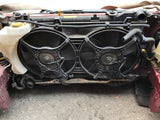 JDM SG5 03-05 Subaru Forester XT STi Front Clip with HID Headlights & Cross Sport Front Lip Carbon FogLight Inserts & Rear Bumper + Lip