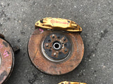 JDM Subaru Impreza WRX STI Gold Front 5X114.3 Brembo Brake Calipers V9 Hubs EJ | Suspension Package | 05-09 Subaru Legacy Spec B, Bilstein, bilstein Strut Assembly, Brembo, brembos, Forester, freeshipping, Impreza, JDM Subaru Legacy Spec B STi, Legacy, Legacy bilstein, Legacy GT Spec B, Spec B, STI, Subaru, Subaru Legacy spec b, WRX, WRX STI | 2025
