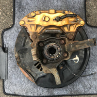 JDM Subaru Impreza WRX STI Gold Front 5X114.3 Brembo Brake Calipers V9 Hubs EJ